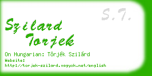 szilard torjek business card